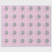 Niedliches rosa graues geschenkpapier (Flach)