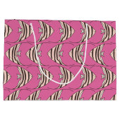 Niedliches Rosa Große Geschenktüte (Rückseite)