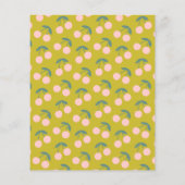 Niedliches rosa grünes Kirschfrucht-Brautparty (Rückseite)