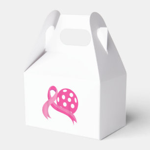 Niedliches rosa Herz-Band-Pickleball Brustkrebs Aw Geschenkschachtel