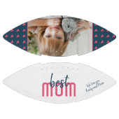 Niedliches Rosa Herz Beste Mama Foto Muttertag Football (Paneele)