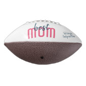 Niedliches Rosa Herz Beste Mama Foto Muttertag Football (Gedreht 270)