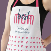Niedliches Rosa Herz Beste Mama Muttertag Schürze