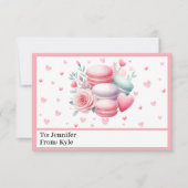 Niedliches Rosa Herz Foto Klassenzimmer Valentinst Karte (Vorderseite)