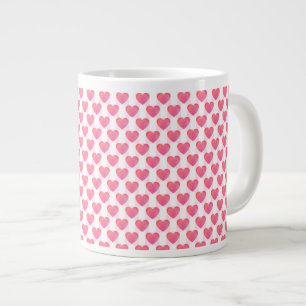 Niedliches rosa Herz Lovely Valentine Tasse