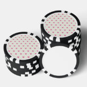Niedliches rosa Herz-Muster Pokerchips (Stapel)