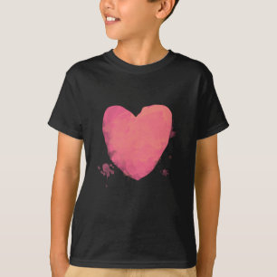 Niedliches rosa Herz T-Shirt