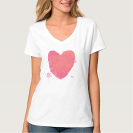Niedliches rosa Herz T-Shirt