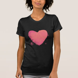 Niedliches rosa Herz T-Shirt
