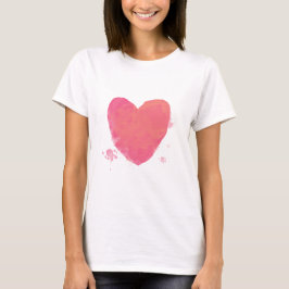 Niedliches rosa Herz T-Shirt