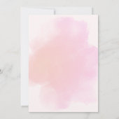 Niedliches Rosa-Kaninchen Geburtstag Einladung (Rückseite)