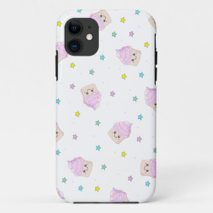 Niedliches rosa Kuchenmuster iPhone 11 Hülle