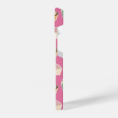 Niedliches rosa Kuchenmuster iPhone Hülle (Linke Seite)