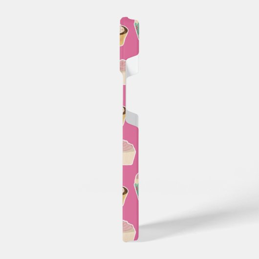 Niedliches rosa Kuchenmuster iPhone Hülle (Linke Seite)