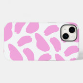 Niedliches rosa Kuhmuster Case-Mate iPhone Hülle (Rückseite (Horizontal))