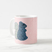 Niedliches rosa Land-Art-Eichhörnchen-Baby-Mädchen Kaffeetasse (Vorderseite Links)