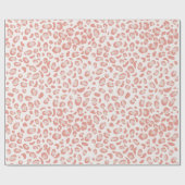Niedliches rosa Leopardenmuster Geschenkpapier (Flach)