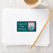 Niedliches Rosa Lesekennzeichen Adressaufkleber (Insitu)