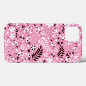 niedliches rosa Muster der Vögel und der Blumen Case-Mate iPhone Hülle (Rückseite (Horizontal))