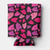 Niedliches rosa Muster Dosenkühler (Vorderseite)