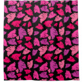 Niedliches rosa Muster Duschvorhang (Vorderseite)