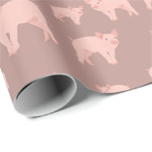 Niedliches rosa Muster Geschenkpapier (Rolleneckpunkt)