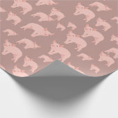 Niedliches rosa Muster Geschenkpapier (Ecke)