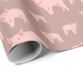 Niedliches rosa Muster Geschenkpapier (Rolleneckpunkt)
