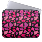 Niedliches rosa Muster Laptopschutzhülle (Vorderseite)