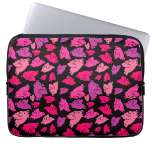 Niedliches rosa Muster Laptopschutzhülle