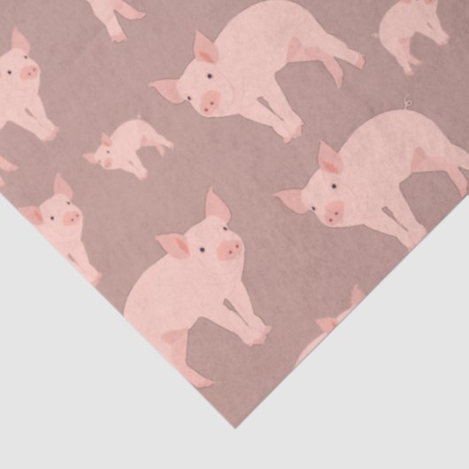 Niedliches rosa Muster Seidenpapier (Ausschnitt)