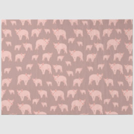 Niedliches rosa Muster Seidenpapier