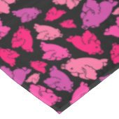 Niedliches rosa Muster Tischdecke (Schrägansicht)