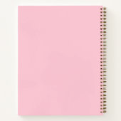 Niedliches Rosa-Notebook Notizblock (Rückseite)