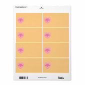 Niedliches rosa orangefarbenes Herz - Blinddarm Va (Vorne)