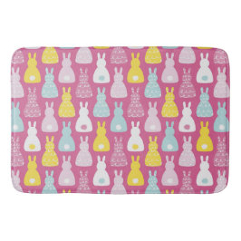 Niedliches Rosa Ostersonnenkaninchen Badematte