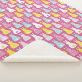 Niedliches Rosa Ostersonnenkaninchen Sherpadecke (3/4)