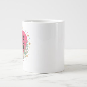niedliches rosa Palästina-Herzdesign Jumbo-Tasse