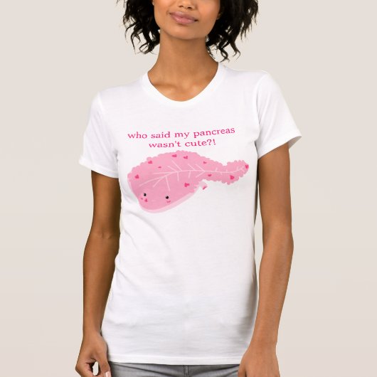 Niedliches rosa Pankreas-Shirt T-Shirt (Vorderseite)