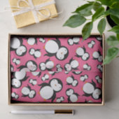 Niedliches rosa Penguinmuster Seidenpapier (Geschenk)