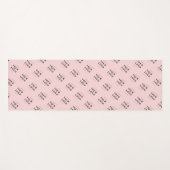 Niedliches, rosa Personalisiertes Firmenlogo Yogamatte (Vorderseite (Horizontal))