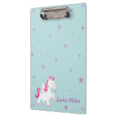 Niedliches rosa personalisiertes magisches klemmbrett (Links)