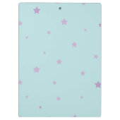 Niedliches rosa personalisiertes magisches klemmbrett (Rückseite)