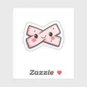 Niedliches rosa Pflaster-Decal für Kratzer und Ris Aufkleber (Blatt)