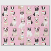 Niedliches rosa Pink-Furnierpapier Geschenkpapier (Flach)