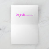 Niedliches rosa Pink Karte (Innenseite)