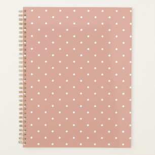 Niedliches rosa Polka-Punktmuster, gürtelig elegan Planer