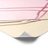Niedliches rosa Poster (Ecke)