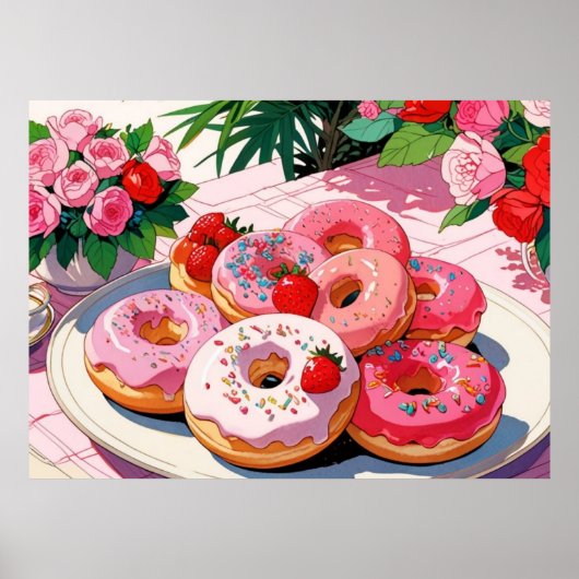 Niedliches rosa Poster (Vorne)