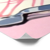 Niedliches rosa Poster (Ecke)